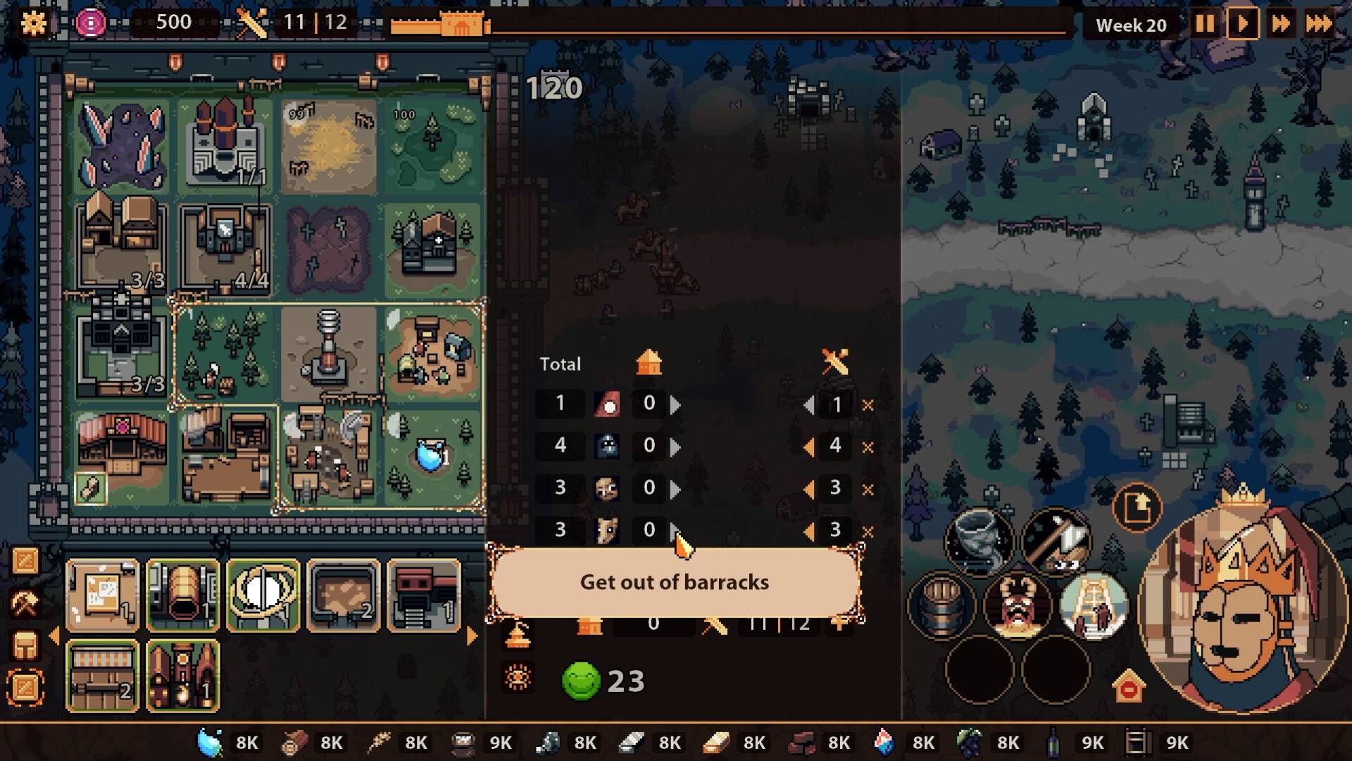 像素风格城市建造类肉鸽游戏《王之凝视》现已在Steam平台推出试玩Demo