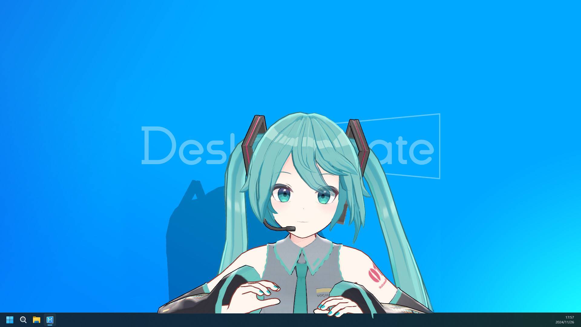 免费虚拟桌面宠物游戏《桌面伴侣》上线Steam 首个DLC“初音未来”公布