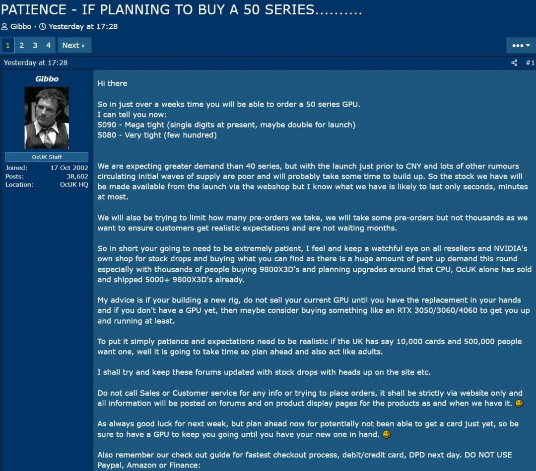 RTX5090缺货不可思议!英国顶级零售商只有几块