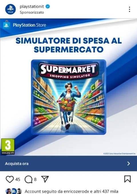 索尼闹乌龙？《超市购物模拟器》引发质量争议，玩家怒喷官方推广AI生成游戏