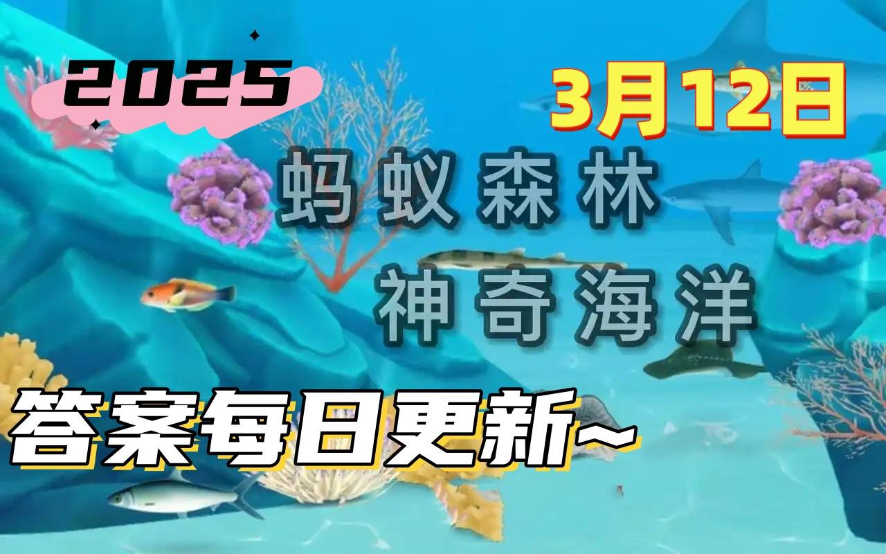 双髻鲨擅长以下哪种游泳方式-神奇海洋3月12日科普问答2025