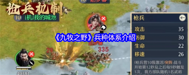 《九牧之野》兵种体系介绍