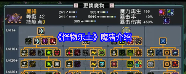 魔猪登场！怪物乐土终极辅助手养成全攻略