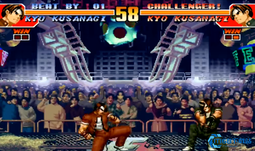 拳皇97草薙京升龙怎么摇