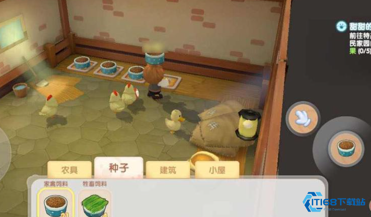 摩尔庄园母鸡怎么梳毛